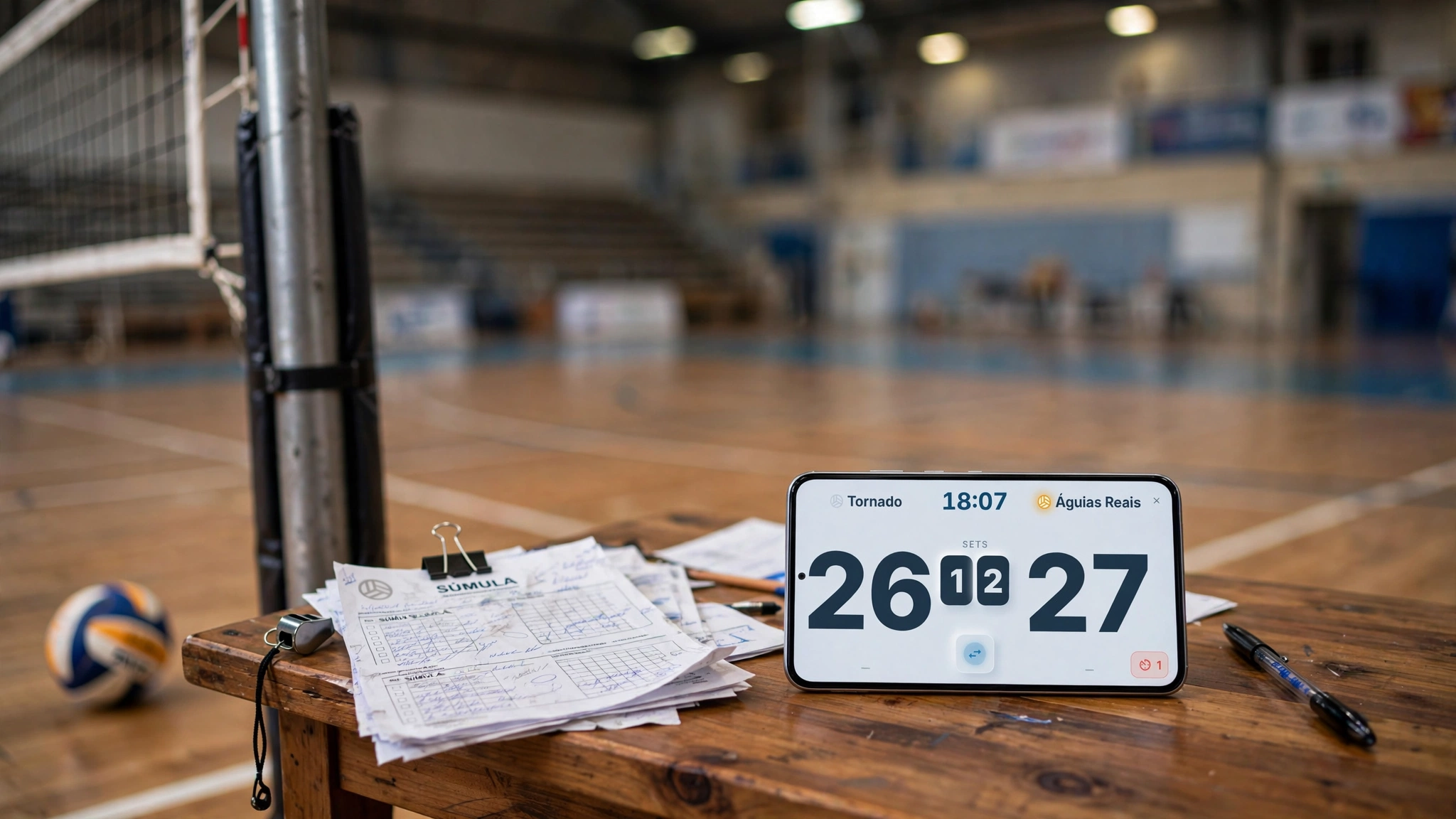 Volleyball scorecard
